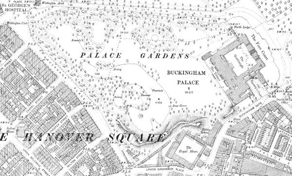 Groundsure's tweet photo. Beautiful historical maps of #buckinghampalace ranging from 1869 to 1896 #queensbirthday https://t.co/dHoXtHLHRa