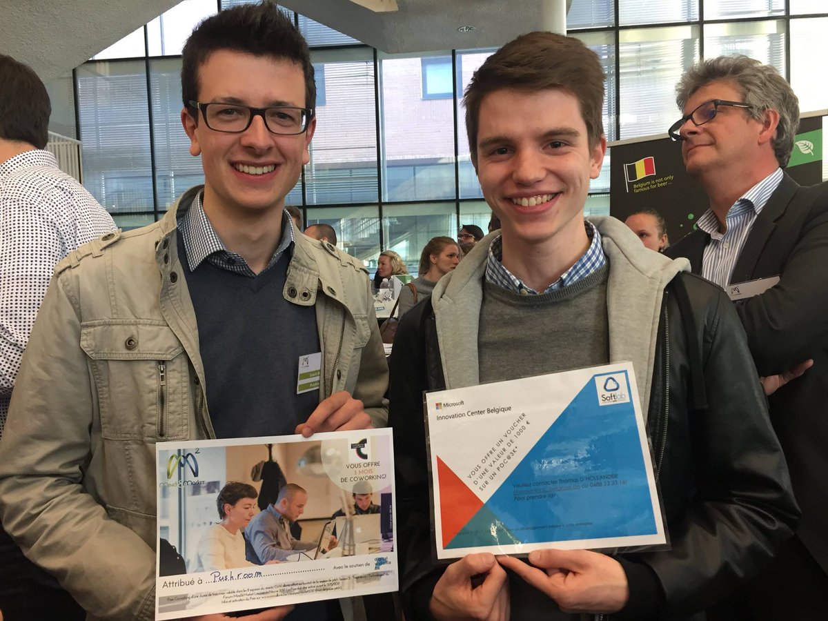 lisalombardibe's tweet photo. Belle réussite de #MindandMarket hier avec >700 participants et 70 projets! Bravo à #INGInious et #Pushroom lauréats des Pass @cowallonia! https://t.co/CyEgT6Jpnx