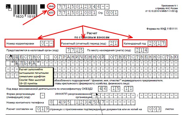Отчет кнд 1151111 форма для заполнения нулевка образец