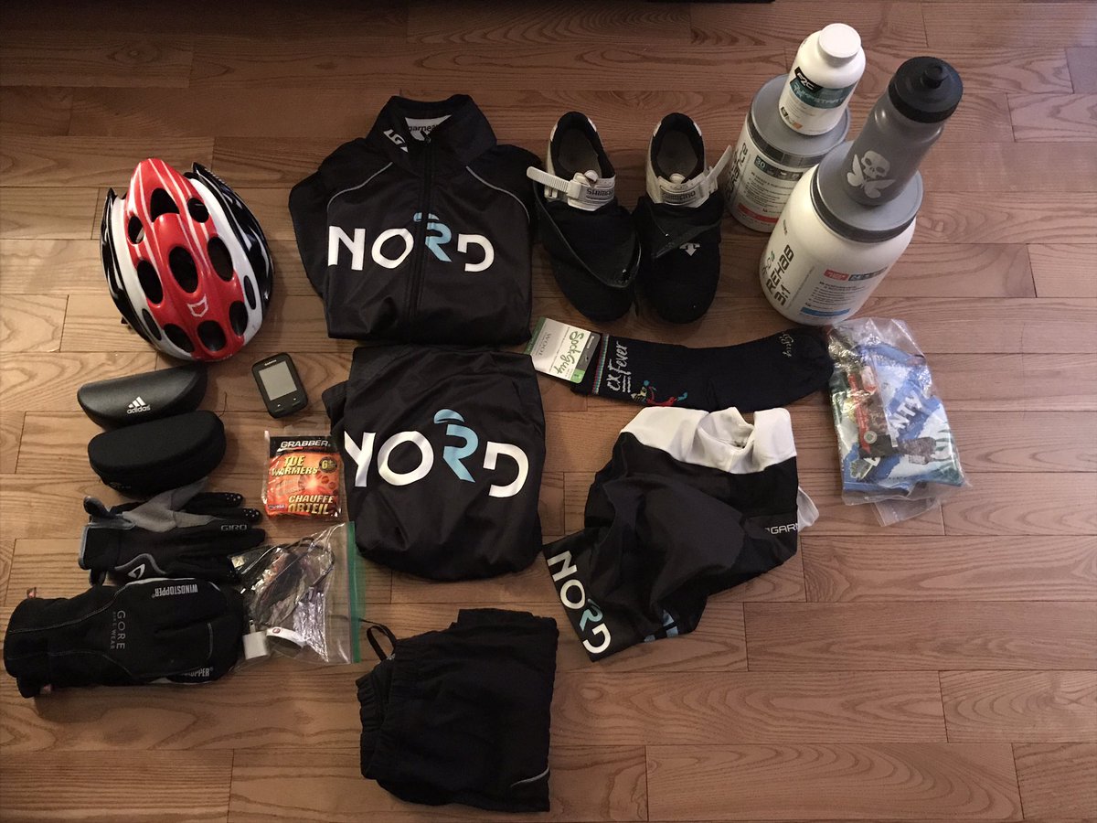 JulesGorham's tweet photo. I think I have it all.... I think. I hope. π @F2CNutrition @RasputitsaRide @pwnord #kitdoping #sockdoping #first2cross https://t.co/g4jzcizkki