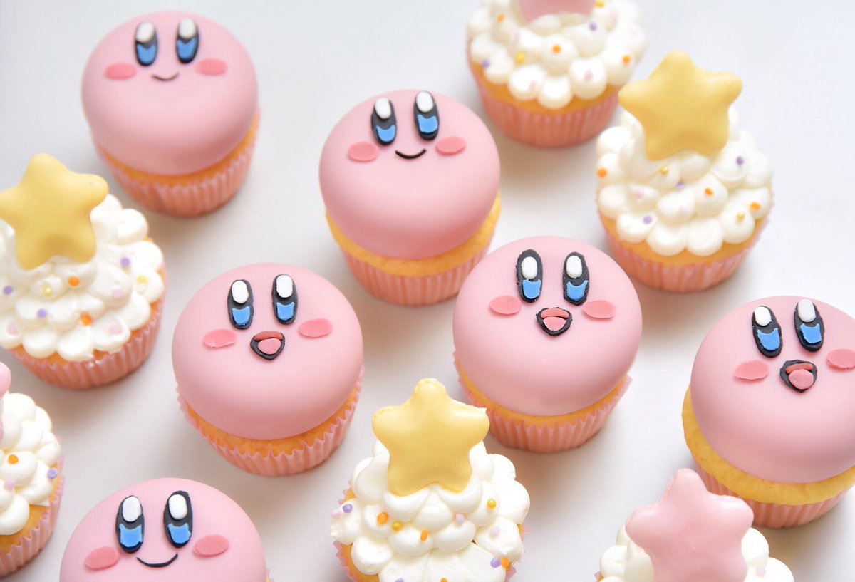 Twitter 上的 Monarch Of London モナークオブロンドンは任天堂 キャラクター 星のカービィのカップケーキをヤミーマートのために作成しました Monarchoflondon Cupcakes Yummymart Nintendo カップケーキ Harajuku 原宿 Tokyo Kirby T Co
