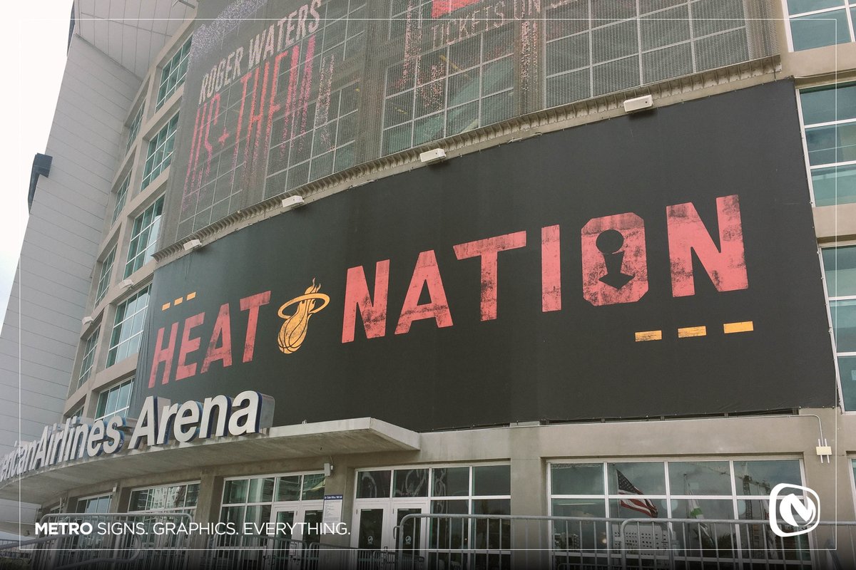 MetroSignsInc's tweet photo. No matter what, we are #HEATNATION !!!
#AmericanAirlinesArena #MiamiHeat #MetroSignsInc #WeCreatePerfection https://t.co/77QcnnSz98