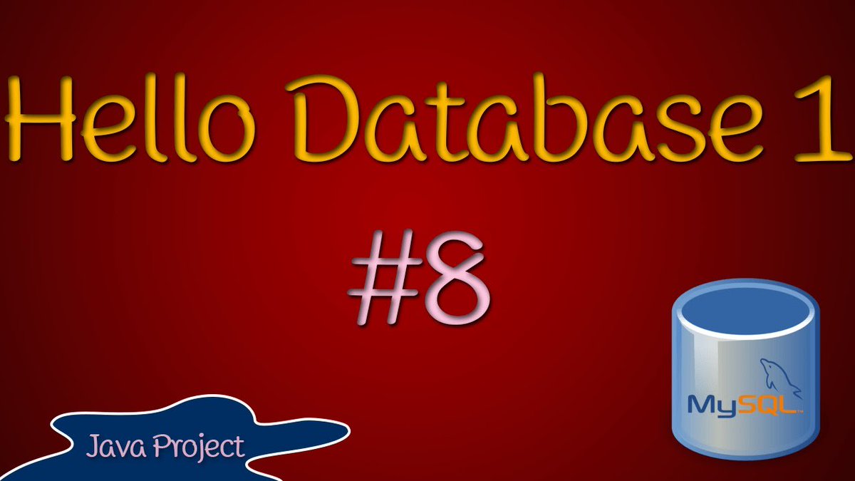 dataloco's tweet image. Hello Database 1 #8 UPDATE แก้ไขข้อมูล dub.io/s/127078 #java #java_programming