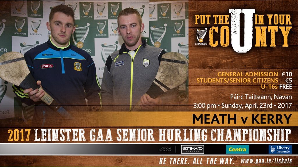 Uniflu_Ireland's tweet photo. Best of luck to @MeathGAA Senior Hurlers who start their Leinster Championship campaign this Sunday @ 3pm in Navan. https://t.co/SimjmkeLaW