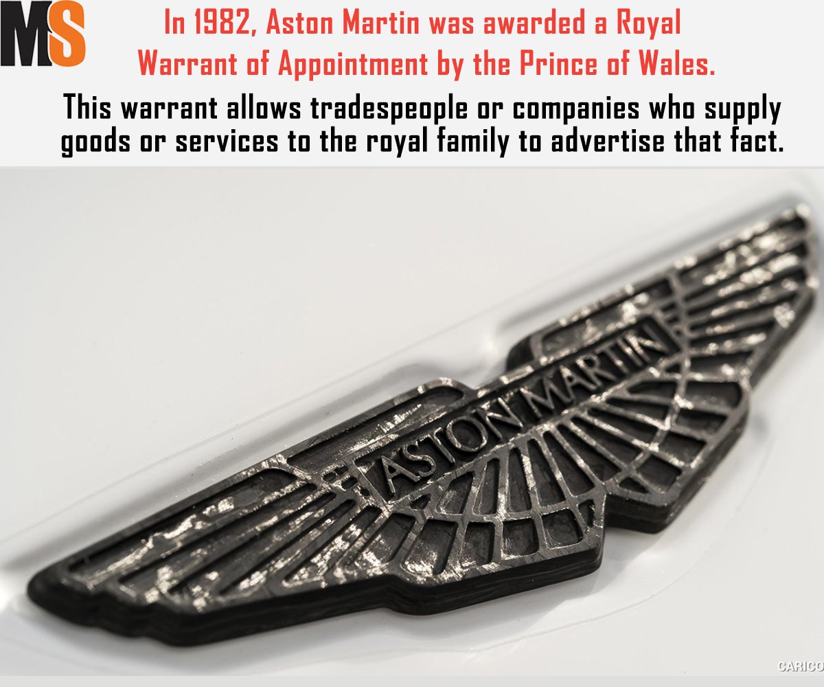 motorscribesind's tweet photo. #MSTrivia: Aston Martin still holds this honor today!
#AstonMartin #CarTrivia #British #MotorScribes #Cars https://t.co/E7h5kdKFrz