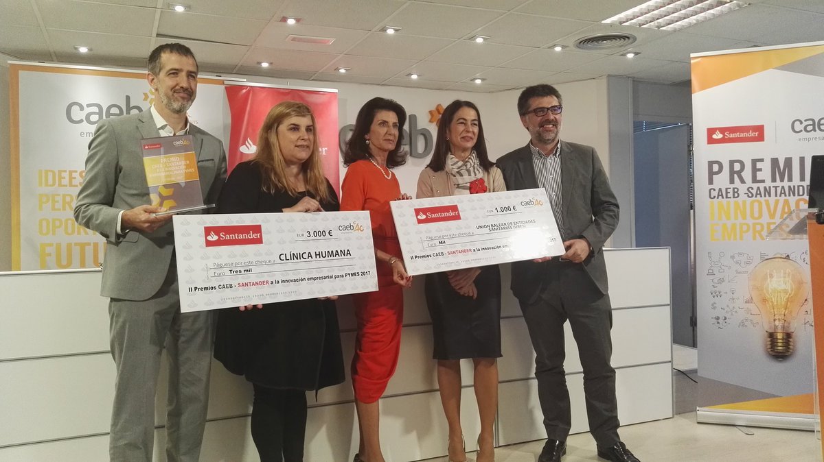 PonsPep's tweet photo. Enhorabona @CAEB @Santander per el gran nivell dels projectes al premi innovació empresarial https://t.co/HeiF8ut8mJ