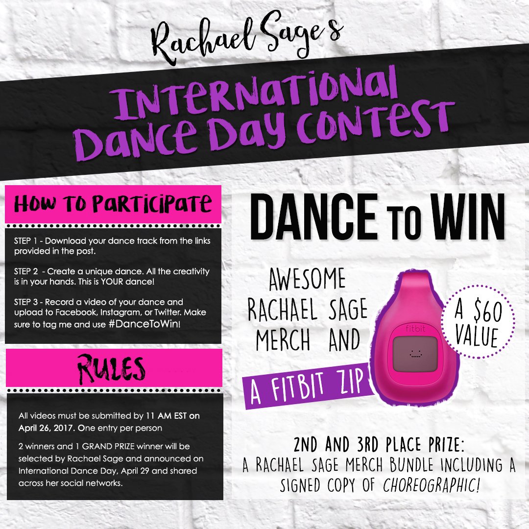 rachaelsage's tweet photo. Let's get dancing! #InternationalDanceDay #DanceToWin
Try Try Try - https://t.co/otrzDkFe0p
I Donโt Believe It - https://t.co/fDj2i5ioC4 https://t.co/NL5GWmAjQy