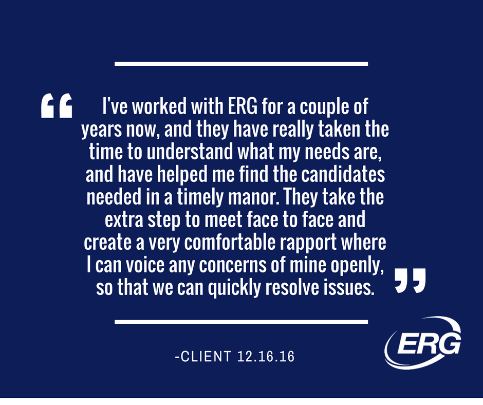 Have a great weekend! #FeedbackFriday jobs.ERGinc.com