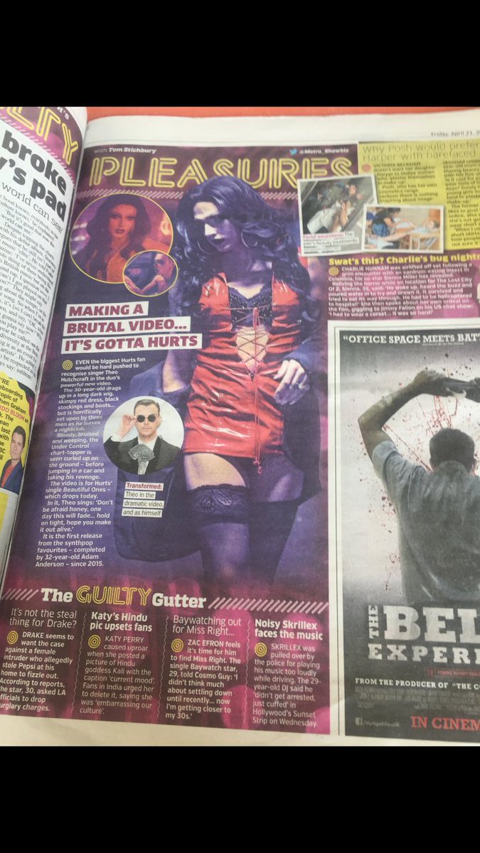Great to see our work in <a href="/MetroUK/">Metro</a> <a href="/theohurts/">Theo Hutchcraft</a> brave performance for all those brave #LGBTQ  who experience this. so major! with my #styling 💚