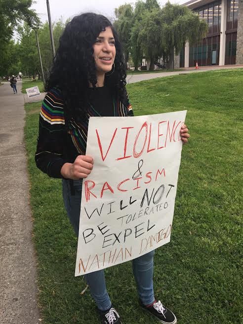 CSUSignal's tweet photo. Stan State launches investigation on white supremacist who punched a woman at a Berkeley rally

Read more: https://t.co/T3xX7iVO57 https://t.co/p3Aal8hhqU
