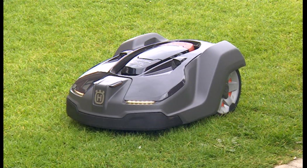 JonHarle1's tweet photo. That's irony! Hundreds of Co. Durham workers depend on OUR laziness!  @Husqvarna_AC has produced its one millionth robotic lawnmower! https://t.co/v76VGNO139