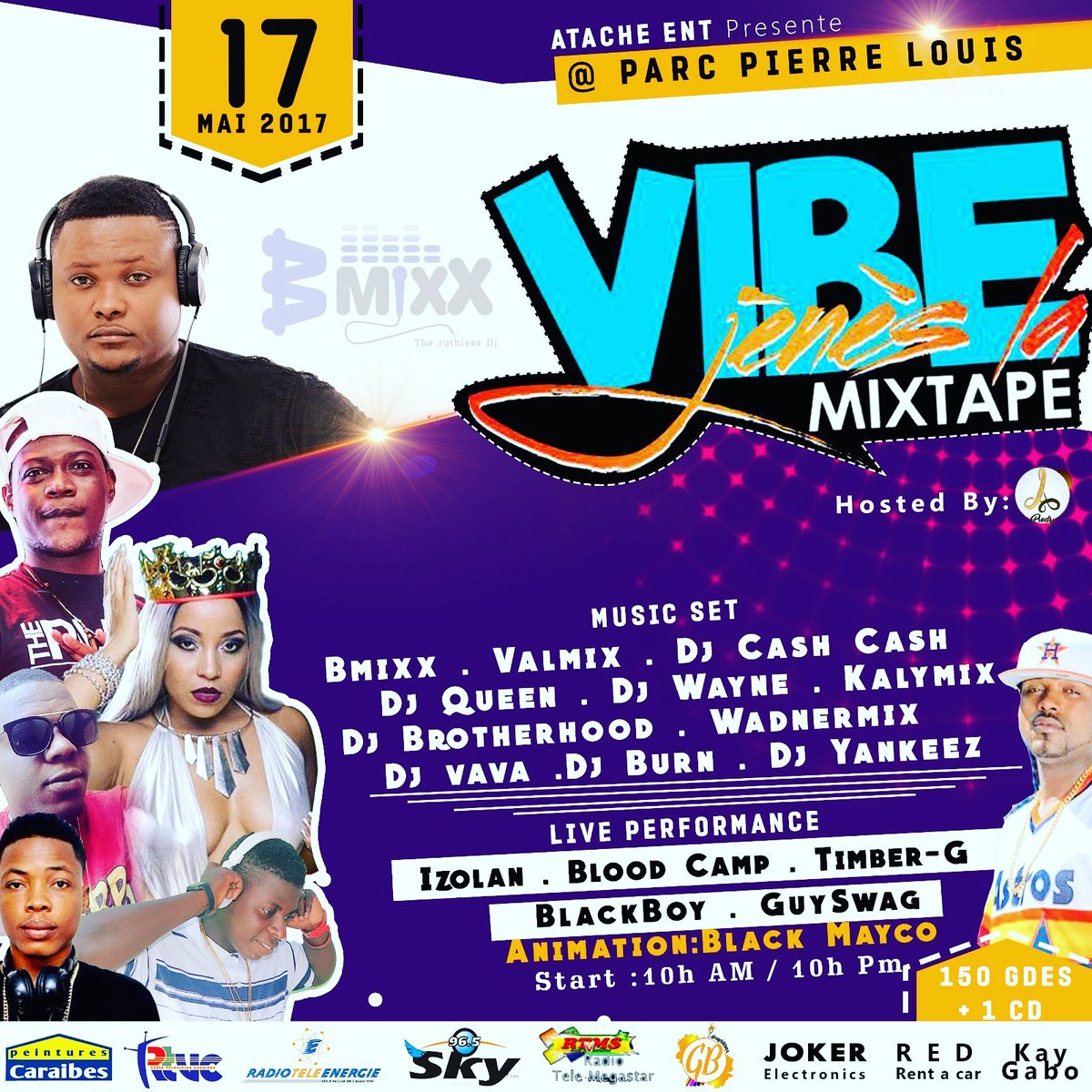 DjBurn509's tweet photo. @bmixx_dj @djvalmix 17 Mai Parc Pierre Louis✌✌✌ https://t.co/f7bxDrDhsX