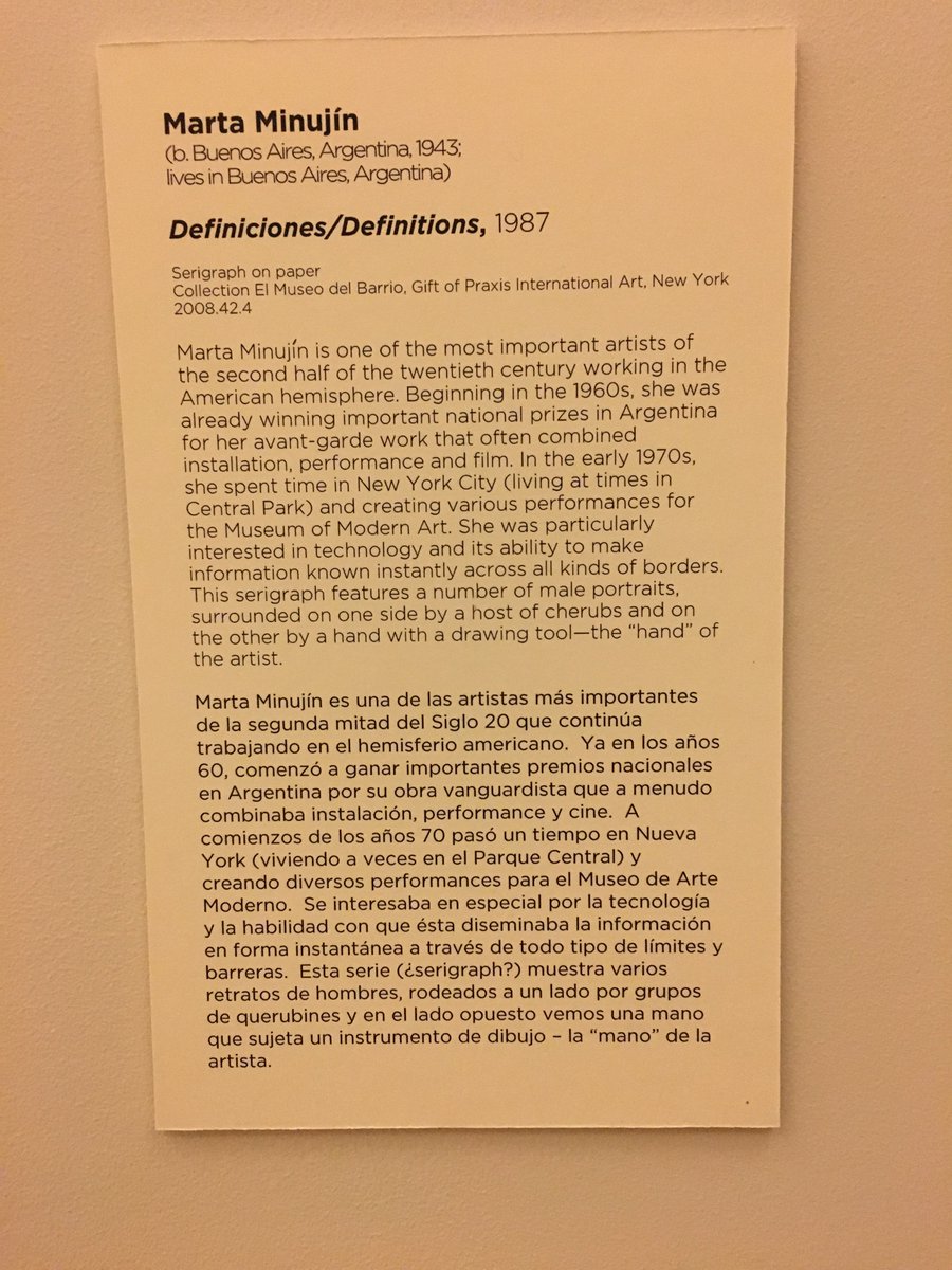 SarahBC2020's tweet photo. El Museo 5/5: Esta obra se llama "Definiciones." Es interesante como la artista incluyo la mano con el lápiz- me parece más personal#protw17 https://t.co/QuXePVFflU