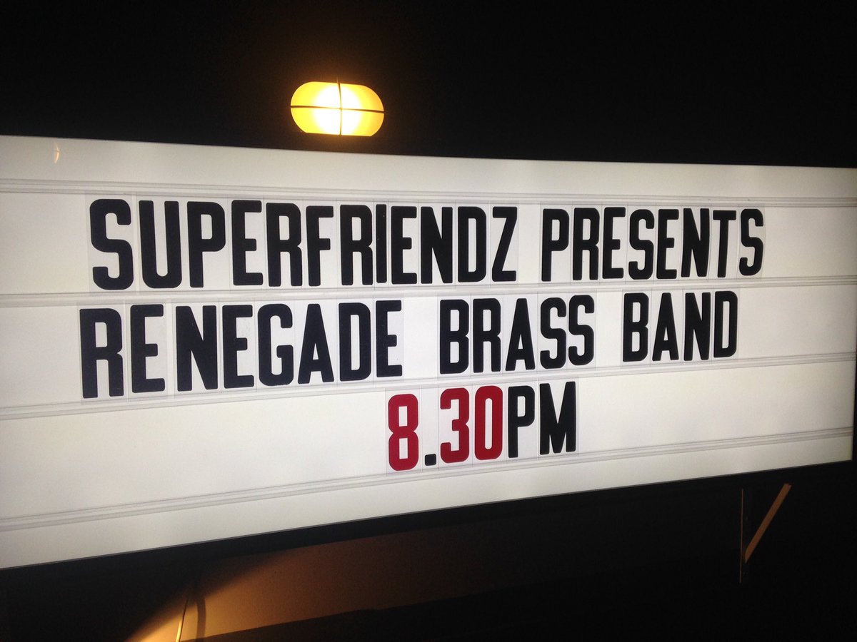 renegadebrass's tweet photo. Name in lights at @Belgrave_Leeds - show tonight with @AndyHmusic @HotDiamondAces #totems https://t.co/9TF8IYeuJU