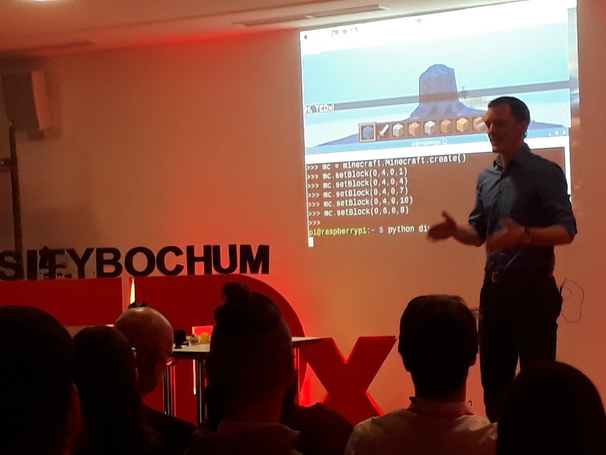 TEDxRUB's tweet image. Tobias Hübner about computers, (cheap) coding, minecraft & where to learn it. #easycoding #livecoding #Codingschule #TEDxRUB