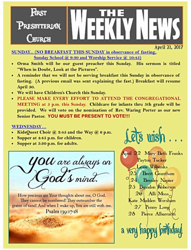 First Presbyterian (@1stPresCorinth) / Posts / X