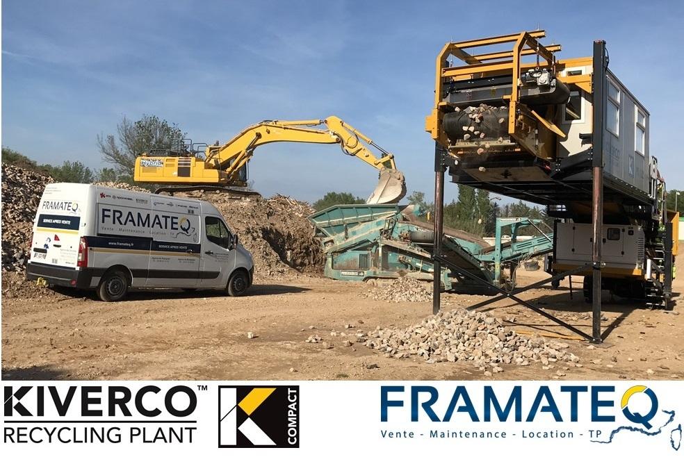 kiverco's tweet photo. The 1st #kivercocompact PS122 in France working alongside the Powerscreen Warrior https://t.co/6cs6f03dlP
