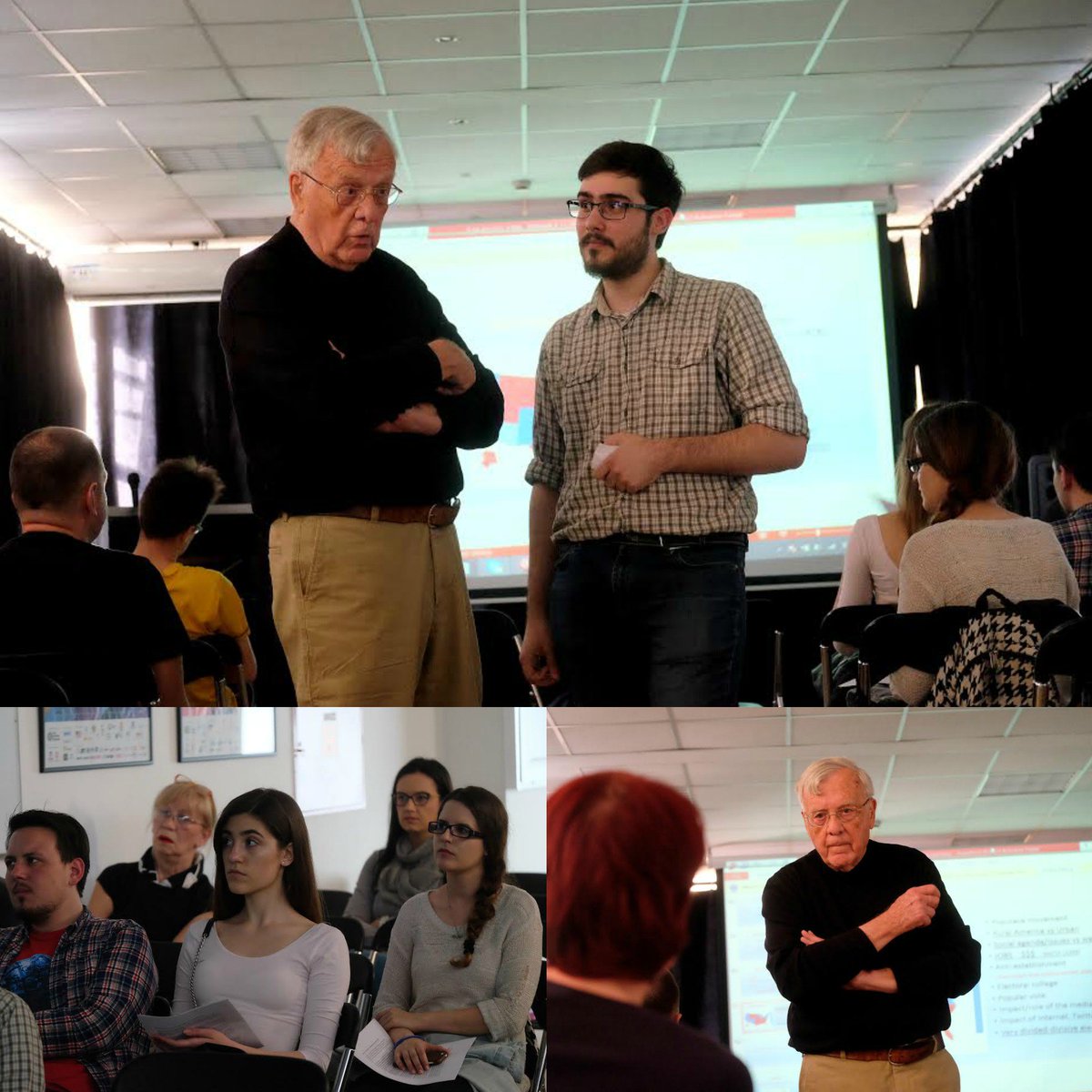 FLEXAlumniSR's tweet photo. Last week, Milos Acimovic's '12 host grandfather came to Belgrade and held a workshop on Vision Building at the American Corner #AlumniEvent https://t.co/1CwFSXoBZY