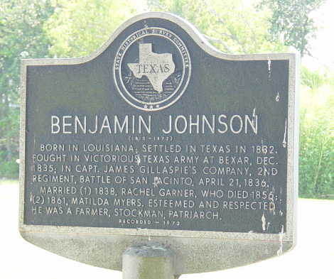 Carlj3068's tweet photo. Remember Benjamin Johnson, my third great grandfather, came to Texas looking for freedom.  #sanjacintoday https://t.co/qr3ix6m5AT