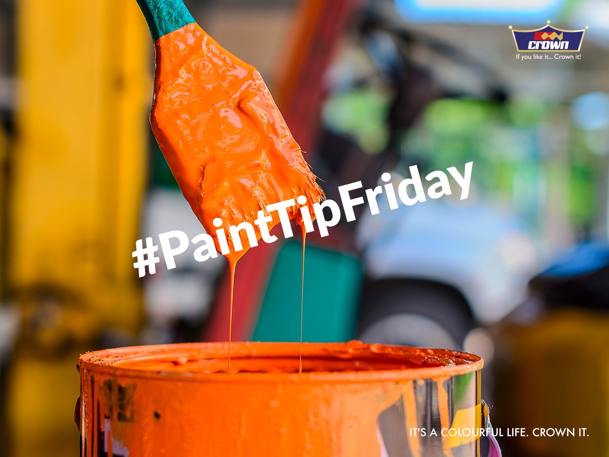 CrownPaintsPLC's tweet photo. We're ready to learn from you, what other tips do you know of? Share with us using #PaintTipFriday. https://t.co/A7URFOgYo3
