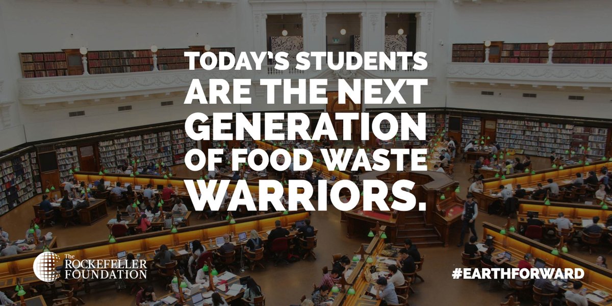 RockefellerFdn's tweet photo. Students: @campuskitchens' toolkit #TrashHungerNotFood is a great way to help move #EarthForward this #EarthDay: https://t.co/ThhDO8duVx https://t.co/uYWiHMt5T7