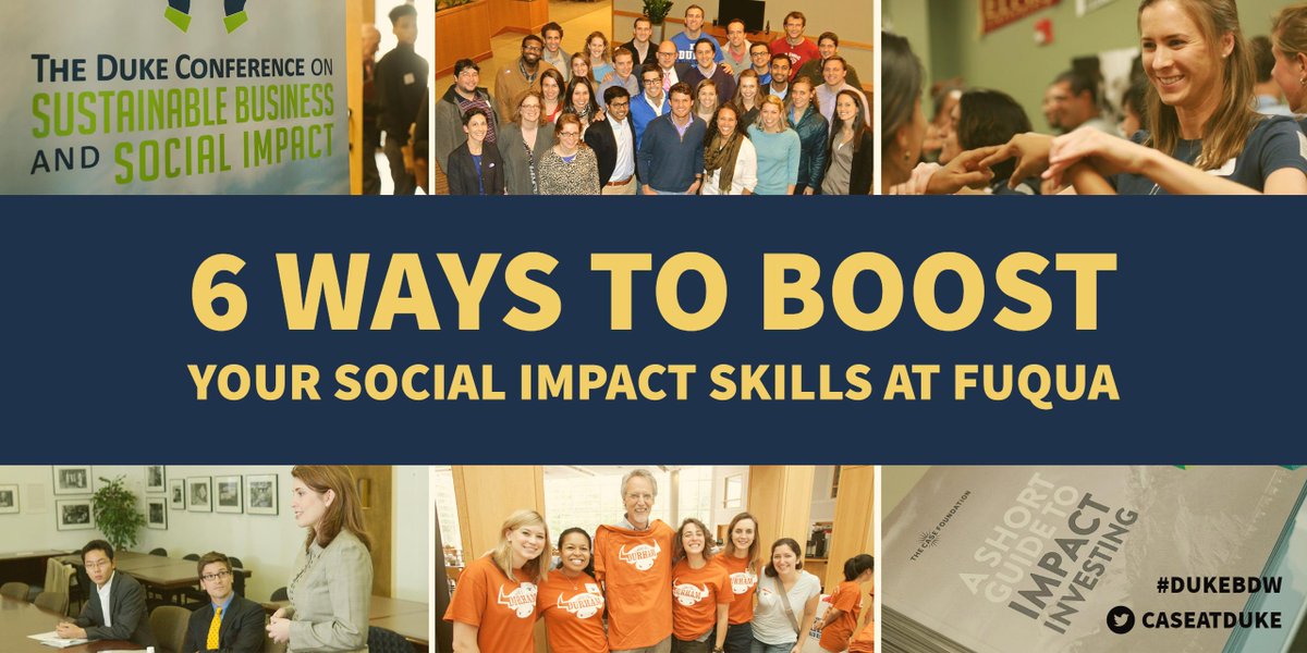CASEatDuke's tweet photo. Welcome to #DukeBDW! Check out how you can prepare to changemaker: https://t.co/ZTSP7kKut8 #socent #businessforgood #bethechange https://t.co/pszZFUwBzk