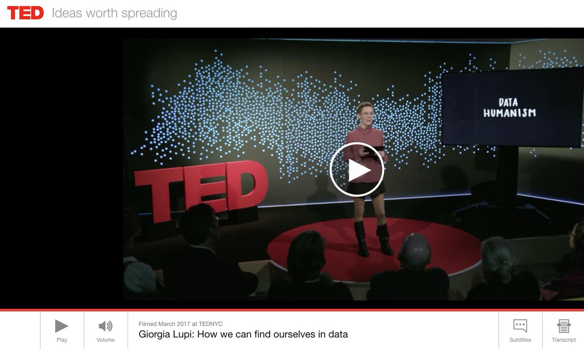 accuratdesign's tweet photo. The Human Side of Data: https://t.co/v9W9Y1Mc5s Enjoy @giorgialupi’s TED talk and change your mind about numbers. #datahumanism @TEDTalks https://t.co/ctOIc9SJTr
