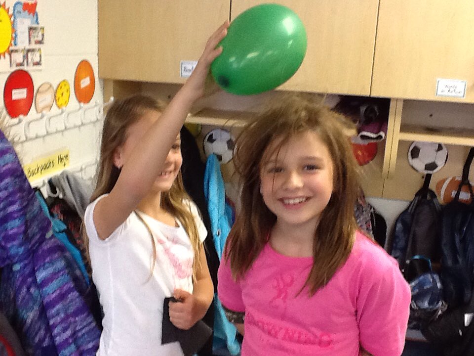 Investigating static electricity.<a href="/AHSD25Patton/">Patton Elementary</a>