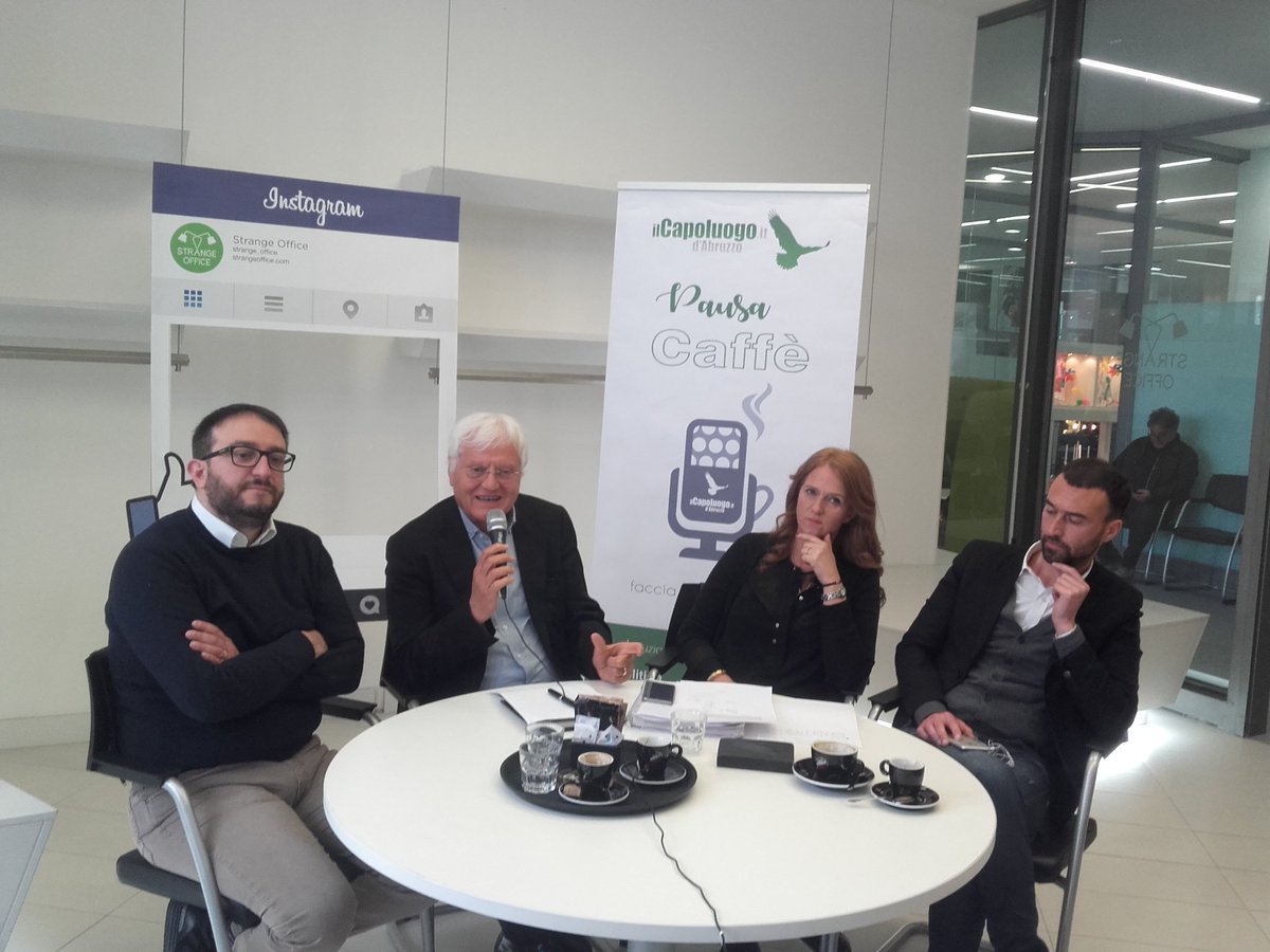 #Elezioni #LAquila Pausa Caffè, primo confronto tra i candidati sindaco
bit.ly/2obMe2c
<a href="/amedibenedetto/">Americo Di Benedetto</a> <a href="/PierluigiBiondi/">Pierluigi Biondi 🇮🇹</a>