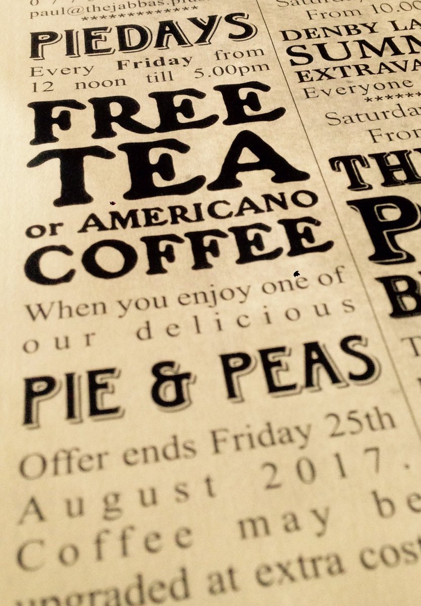 This #pieday there's a #free #tea or #americano with every #pieandpeas #FridayFeeling #fridayfreebie #nationalteaday #friday #pie