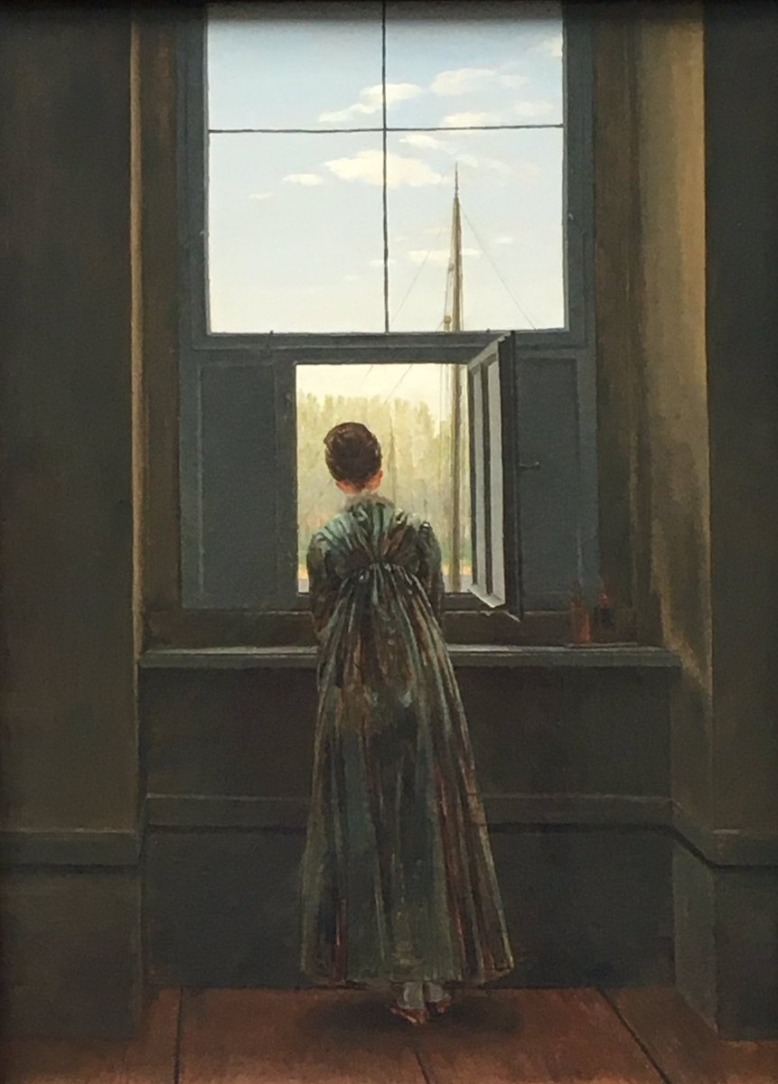MariaMankarious's tweet photo. تخيلي نفسك مكانها، النهر، الشجر، و سرحانة مع أفكارك.
#caspar_david_friedrich
#woman_at_a_window
#alte_nationalgalerie
#berlin https://t.co/3Wo6XsoCNp