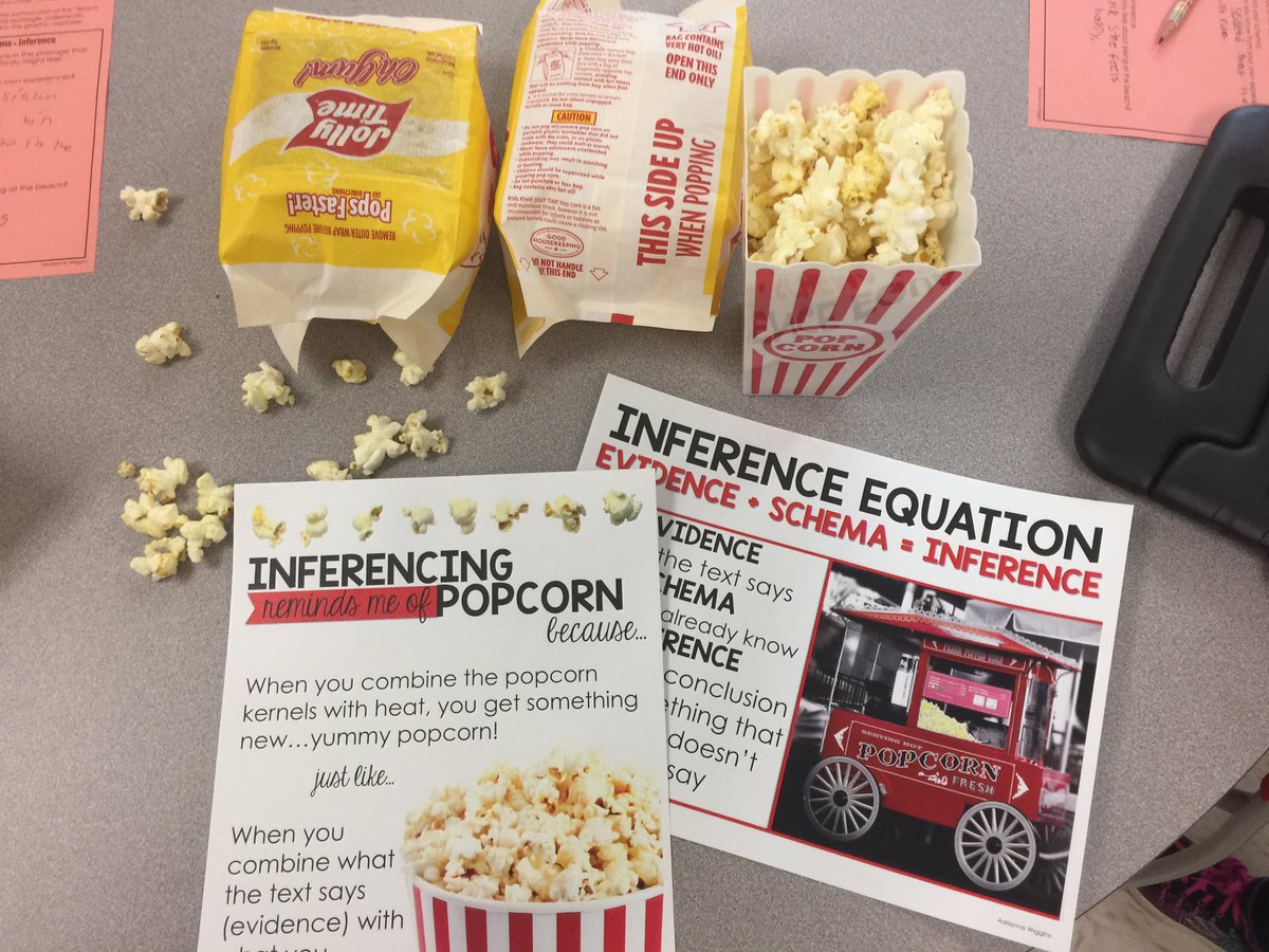 mskretchman227's tweet photo. Our next https://t.co/DLQvFdiV8x.Think. lesson on drawing conclusions/inferences! Just like popcorn! :: @BethDonnell @JKESWPS @jvanheukelum https://t.co/QN0nUhdQzH