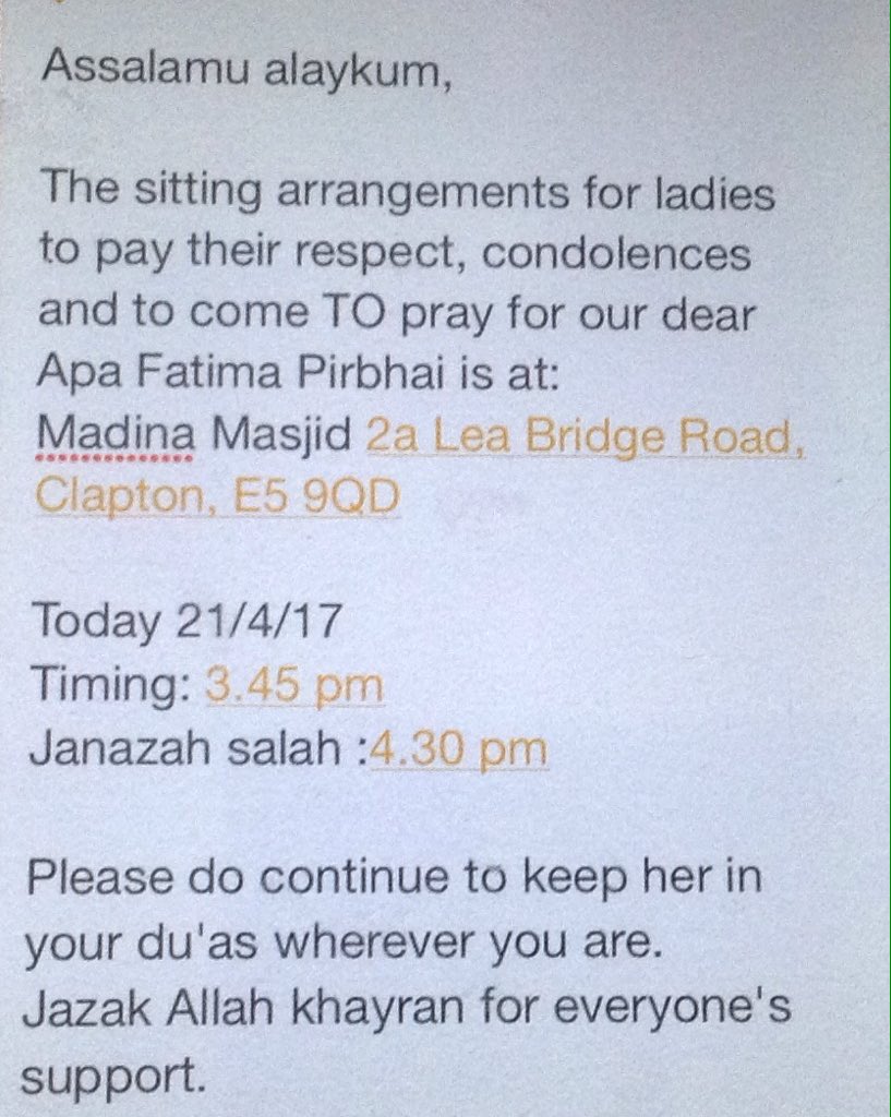 Umm__Ibrahim's tweet photo. Shaykh @ShkhAbdulRaheem please rt

And sadaqa al jariya on behalf of our beloved ustadha 
https://t.co/RzENin0373 https://t.co/dKHTO7HmW2