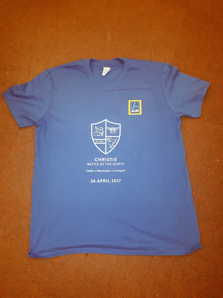 SportLiverpool's tweet photo. Christie t-shirts have arrived.. and they're the right colour this year 👏👌 bring it on @LeedsUniUnion @SportManchester @ChristieChamps https://t.co/b9fiUOMlrW