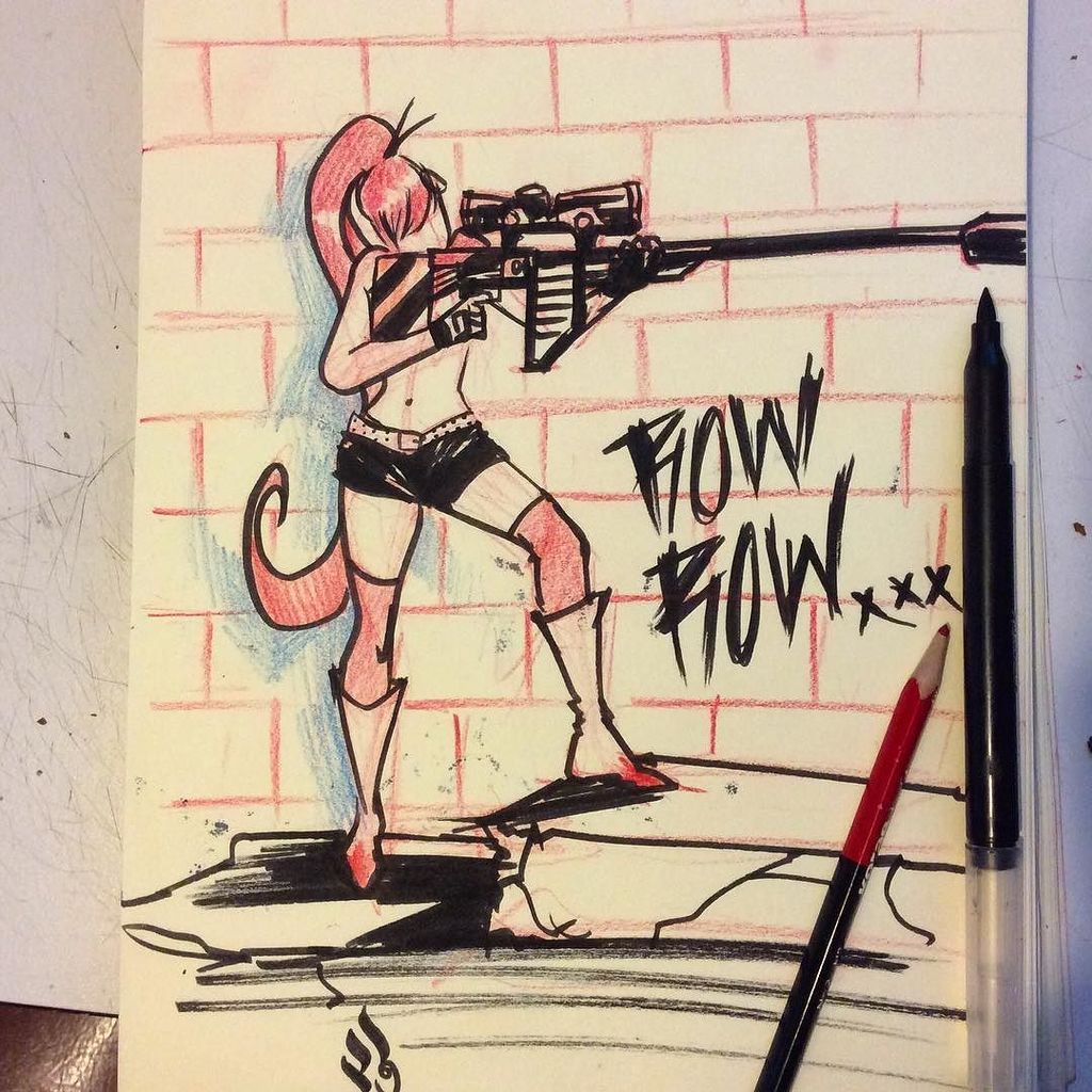 fritterpann's tweet photo. Morning warm up #yoko #pinup #sketch #gungirl #girlswithguns #gurrenlagann #girl #girlpower #mrturn https://t.co/R1z9lokSMK
