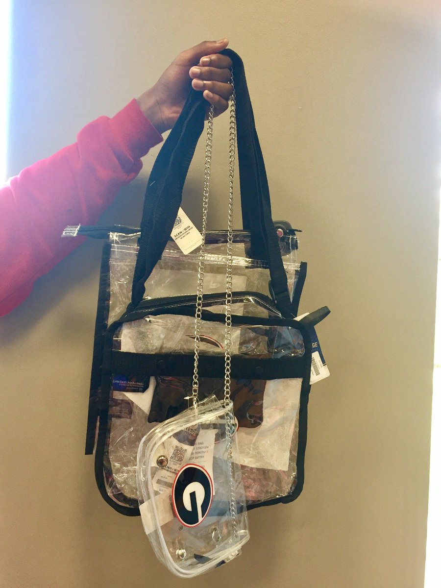 clear stadium bag in store