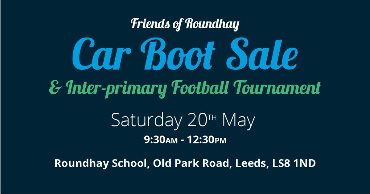 Roundhay School On Twitter Car Boot Inter Primary Football A