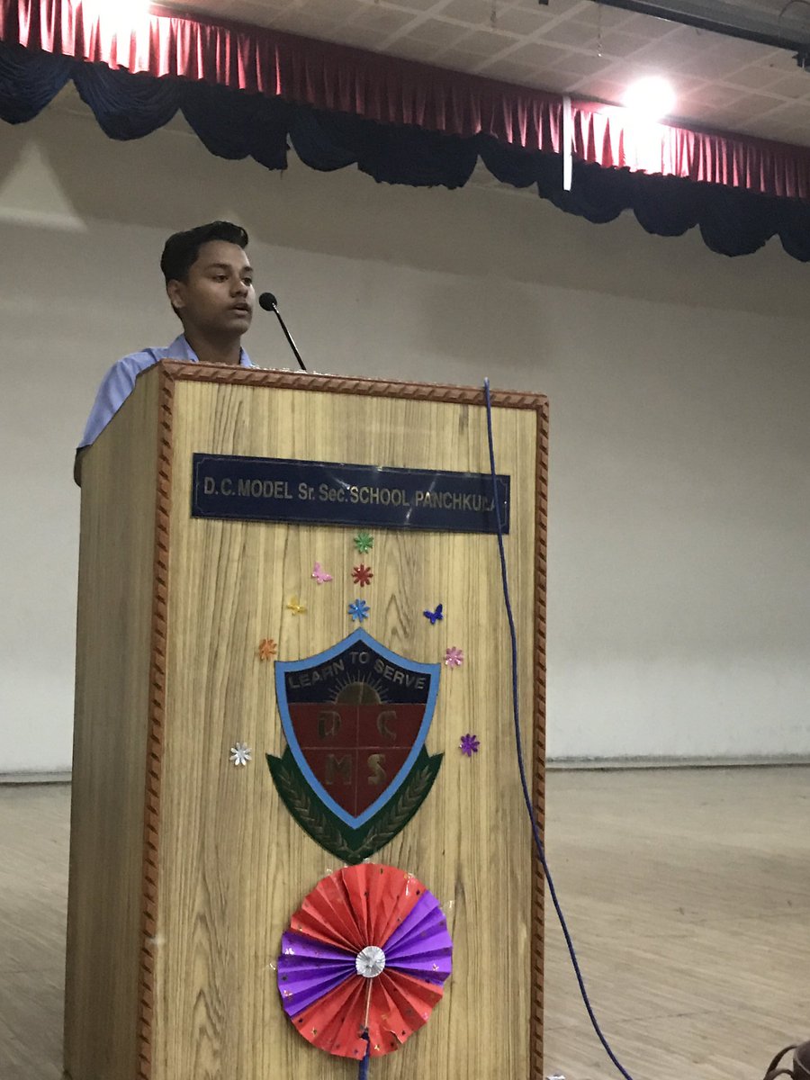 DCMPkl's tweet photo. Spirit of democracy @DCMPkl. Students announcing their agendas for upcoming elections. https://t.co/ne1FP2UiSV