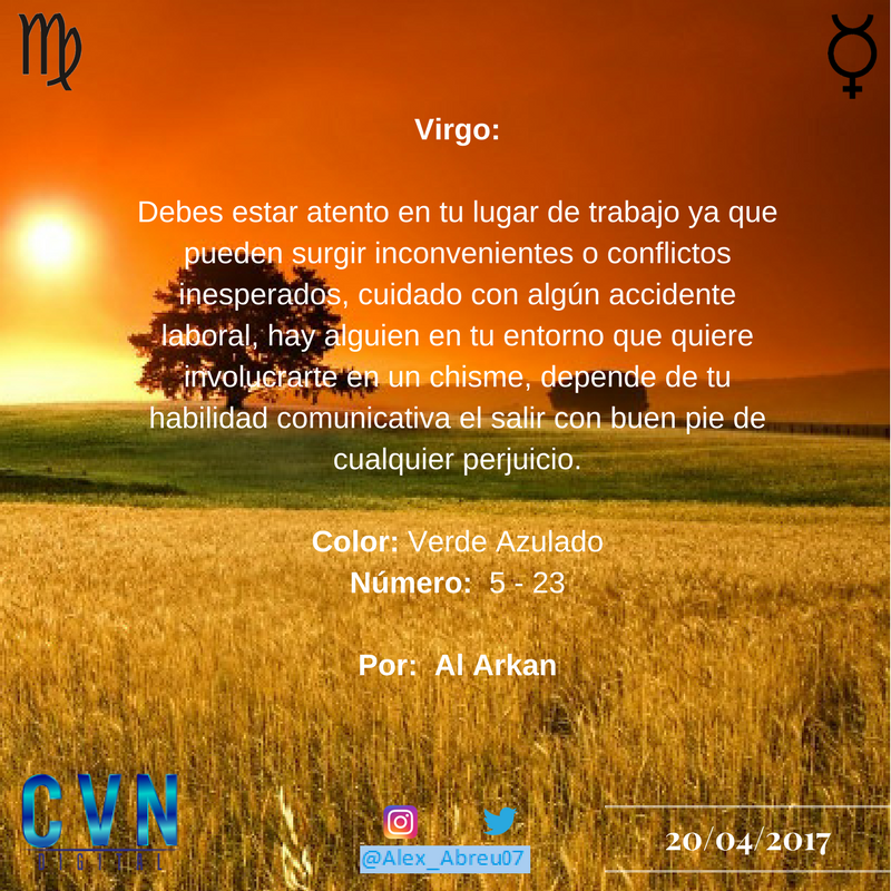 Alex_Abreu07's tweet photo. #Virgo #Tierra #AlArkan #Astrología #AstologíaCVN #Horoscopo

@cvndigital 

#BuenViernes https://t.co/L6F9OCi8Yz