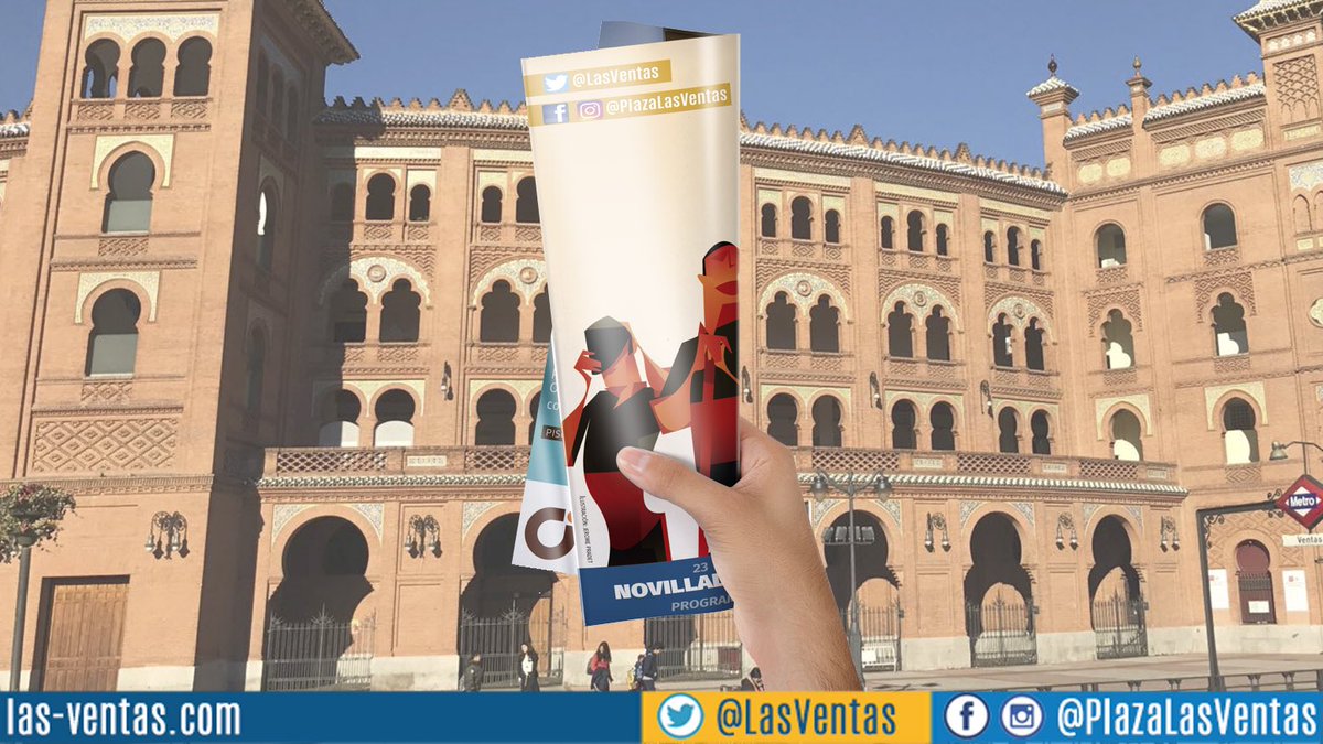 LasVentas's tweet photo. 🗞 | Disponible el programa de mano de la novillada que tenemos el domingo en #LasVentas. 
👉 https://t.co/JZpVkXGE4w https://t.co/Vg63otFZoF