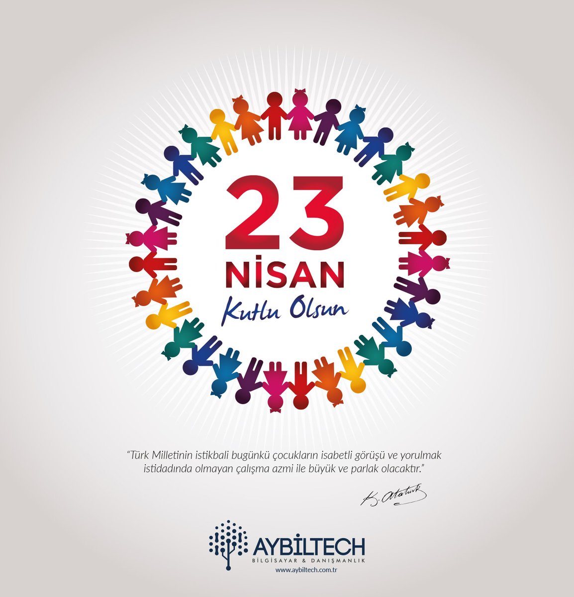 aybiltechcom's tweet photo. 23 Nisan Ulusal Egemenlik ve Çocuk Bayramı kutlu olsun ! #Aybiltech #23nisankutluolsun https://t.co/8FkAZc8Gbd