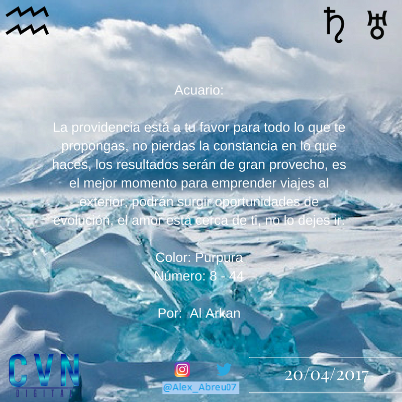 Alex_Abreu07's tweet photo. #Acuario #Aire #AlArkan #Astrología #AstologíaCVN #Horoscopo

@cvndigital 

#BuenViernes https://t.co/TrXdZUIAaI