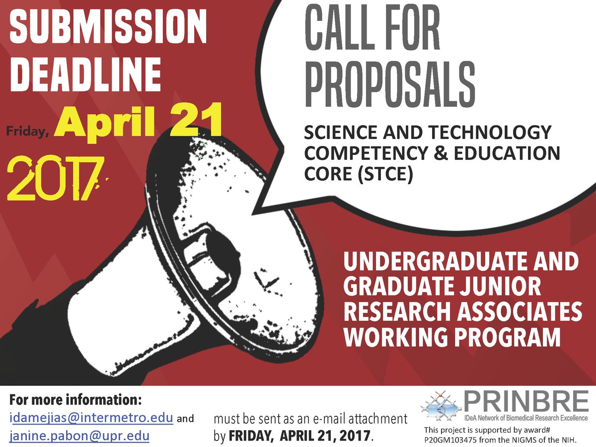 PRINBRE1's tweet photo. TODAY IS THE LAST DAY TO SUBMIT YOUR PROPOSALS. DON'T MISS OUT ON A FANTASTIC OPORTUNITY! https://t.co/DNmfqU4jwF