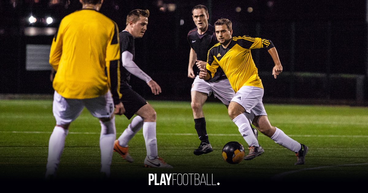 Receive your first game free when you join a PlayFootball League, played on floodlit 3G pitches. Find out more: bit.ly/2pYs4oO