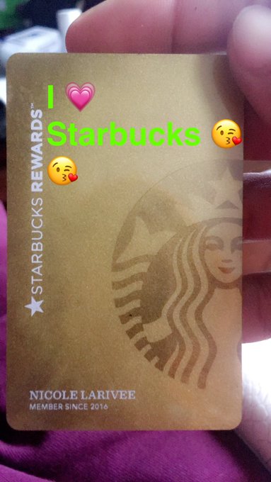 Got My Starbucks Gold Card 😱😇💗 #starbucksgold #starbucks #Inlove #CoffeeAddict https://t.co/UeOEwmgx<a href="/tag/starbucksgold"class="tags">#starbucksgold</a><a href="/tag/inlove"class="tags"><span>#inlove</span></a><a href="/tag/coffeeaddict"class="tags"><span>#coffeeaddict</span></a><a href="/tag/starbucks"class="tags"><span>#starbucks</span></a>