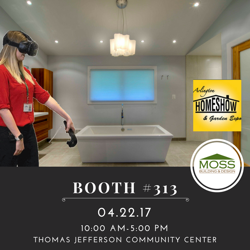 MossBuildDesign's tweet photo. Experience virtual reality home design, tomorrow, in Arlington! https://t.co/xspB5Un098 #MOSS360 #virtualreality @ArlingtonCPRO #ArlHomeShow https://t.co/iM9XOtlY0Z