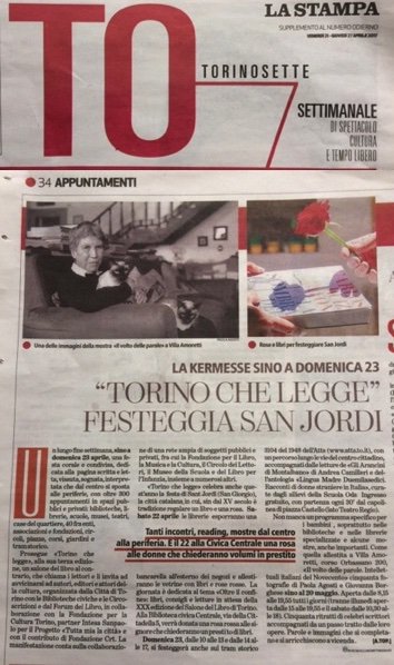 Su <a href="/TorinoSette/">Torino Sette</a> #Torinocheleggesultram7 <a href="/Torinochelegge/">Torinochelegge</a>...  Appuntamento al 23 aprile, dalle 10 alle 13 con i racconti di #LinguaMadre2016!