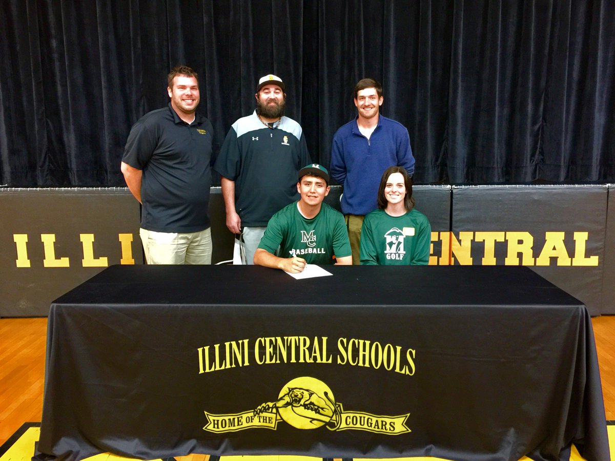 WeAreICSports's tweet photo. Congrats to IC Senior Matthew Painter on his signing with @MC_Patriots to play golf &amp; baseball! #WeAreIC #OnceaCougarAlwaysaCougar https://t.co/lIa7BWnHHv