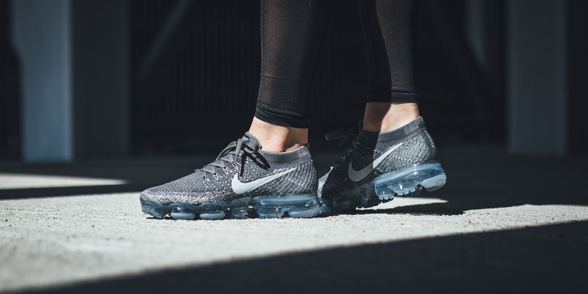 black and grey vapormax flyknit