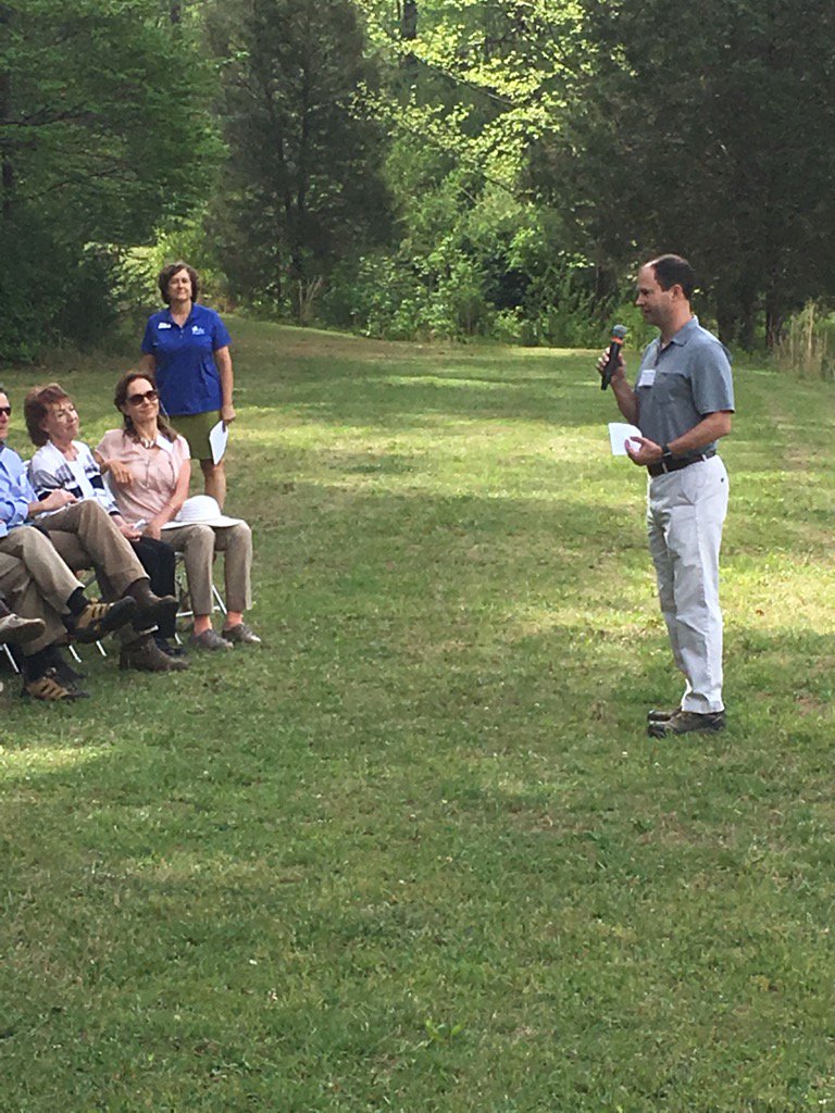 Parker Poe (@parkerpoe) on Twitter photo Attorney Russell Killen addressing crowd at #brumleyforest Calls his civic work w/<a href="/TriangleLand/">Triangle Land Conservancy</a> "generational work" Attorney Russell Killen addressing crowd at #brumleyforest Calls his civic work w/<a href="/TriangleLand/">Triangle Land Conservancy</a> "generational work"